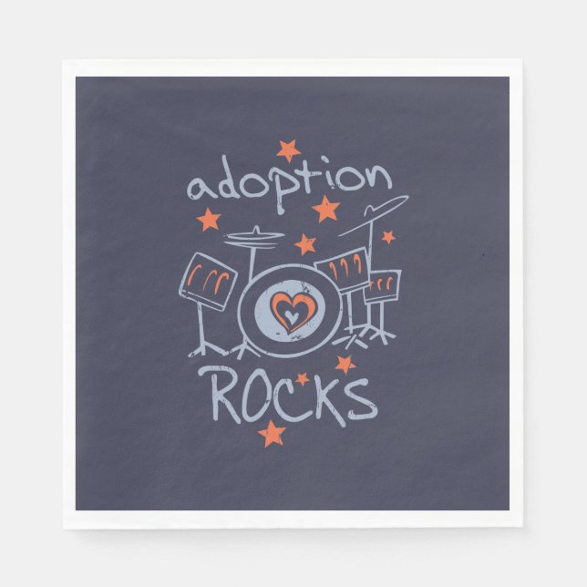 Adoption Sten Party Napkin Pappersservett (Framsidan)