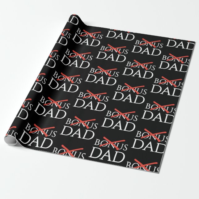 Adoption Steppappa BONUS Pappa Fars Dag Presentpapper (Utrullad)