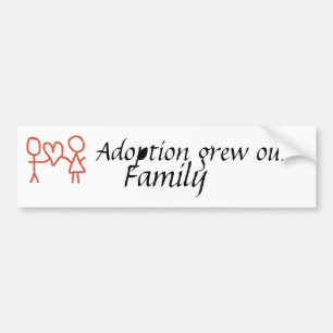 Adoption växte vår rikliga familj bildekal