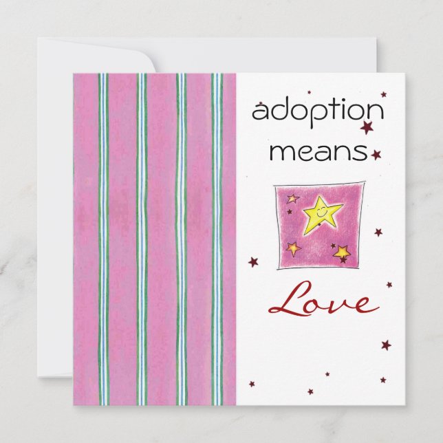 Adoptionduschinbjudan Inbjudningar (Framsida)