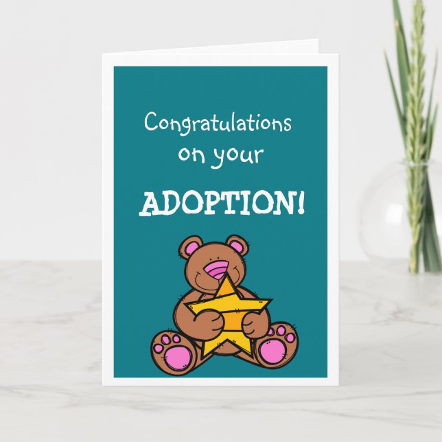 Adoptiongrattishälsningar Kort (Framsida)