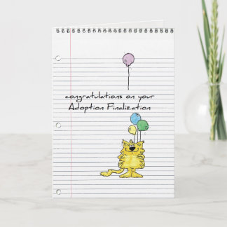 adoptionhälsningkort kort