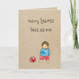 adoptionhälsningkort kort