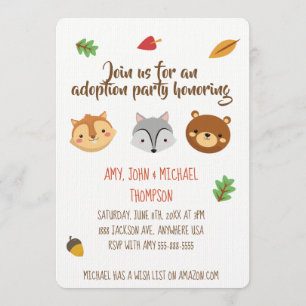 Adoptionparty Announcment - inbjudningar