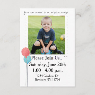 Adoptionpartyinbjudan Inbjudningar