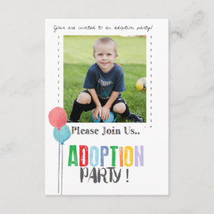 Adoptionpartyinbjudan Inbjudningar