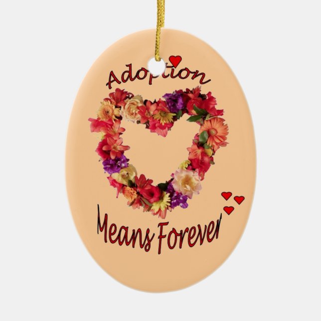 Adoptionprydnad Julgransprydnad Keramik (Framsidan)