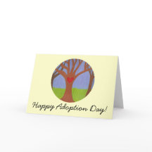 Adoptionsdagen Träd Lycklig!