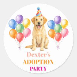 Adoptionsfest Gotcha-dagen Labrador Hund Djur Runt Klistermärke