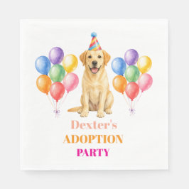 Adoptionsfest Gotcha-dagen Labrador Hund Husdjur Pappersservett