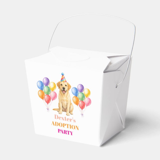 Adoptionsfest Gotcha-dagen Labrador Hund Husdjur Presentaskar (Framsidan Sidan)