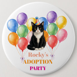 Adoptionsfest Gotcha-dagen Tuxedo Katt Djur Knapp