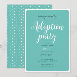 Adoptionsfestinladning Inbjudningar