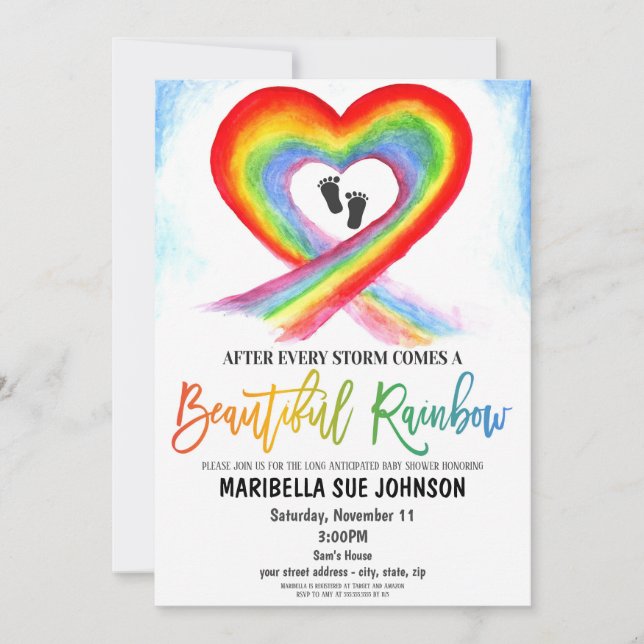 Adoptionsfirande Inbjudan (Framsida)