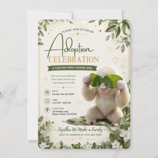 Adoptionsfirande Inbjudan Gotcha Dag Inbjudan
