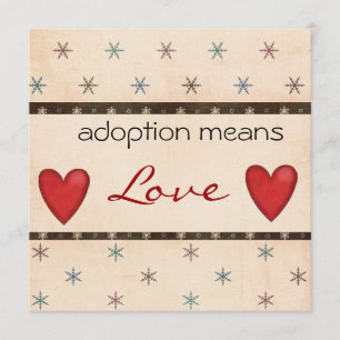 Adoptionsskjut Inbjudan
