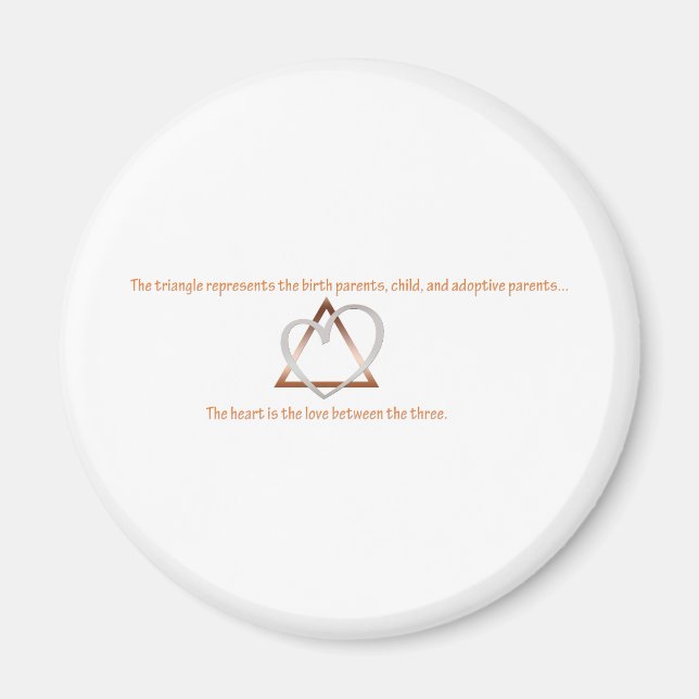 Adoptionstriangel Magnet (Framsidan)