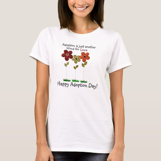 adoptionutslagsplatsskjorta tee (Framsida)