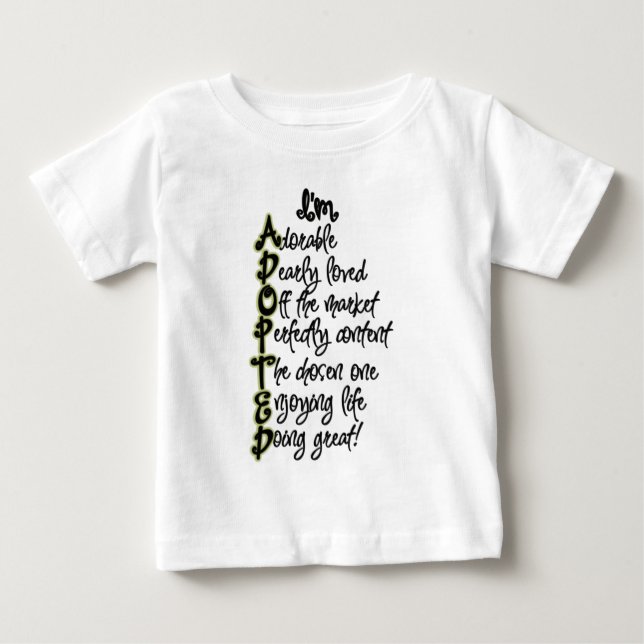 Adoptiv- T-tröja Tee Shirt (Framsida)