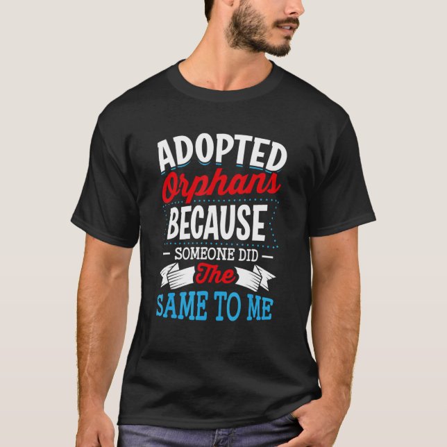 Adoptivbarn Ord från adoption och adoptivbarn T Shirt (Framsida)