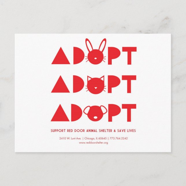 AdoptRedDoor.jpg Vykort (Framsida)