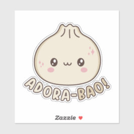 Adora-Bao Cute Kawaii Bao Dumpling Pun Älskare Klistermärken