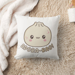 Adora-Bao Cute Kawaii Bao Dumpling Pun Älskare Kudde
