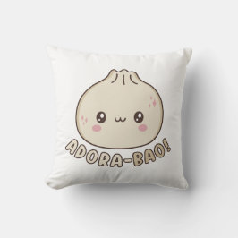 Adora-Bao Cute Kawaii Bao Dumpling Pun Älskare Kudde