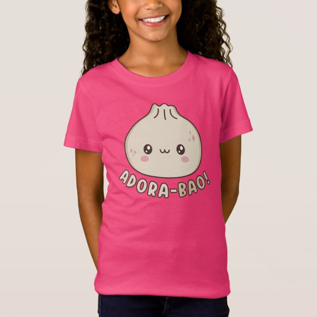 Adora-Bao Cute Kawaii Bao Dumpling Pun Älskare T Shirt (Framsida)