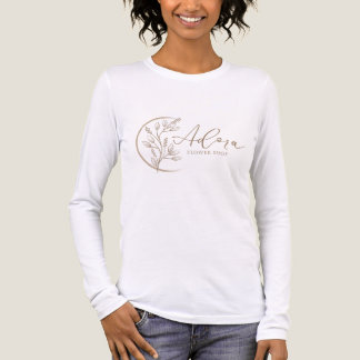 Adora Flower Shop Blommig Logotyp Dam T-Shirt