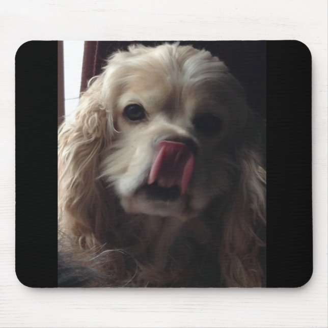 ADORABEL CCKER SPANIEL SKICKAR KISS MOUSEPAD MUSMATTA (Framsidan)