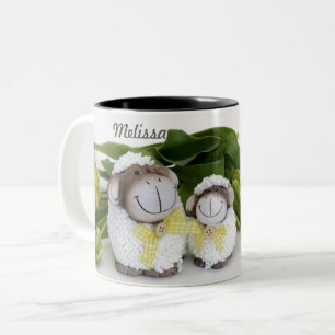 ADORABEL PERSONLIG PÅ PÅSK Två-Tonad MUGG
