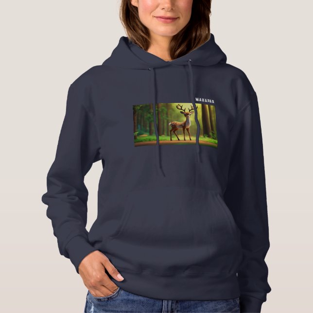 Adorable 3D Cartoon Deer T Shirt (Framsida)