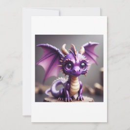 adorable baby dragon inbjudningar