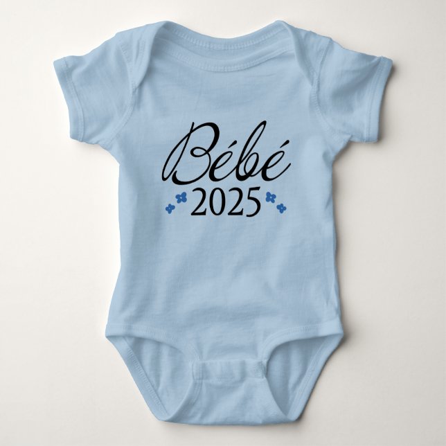 Adorable 'Bébé 2025' T-shirt (Framsida)