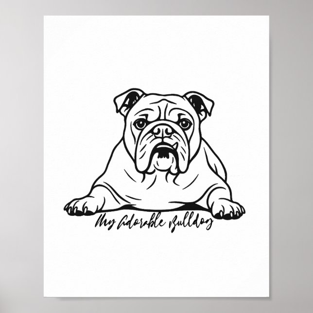 Adorable Bulldog Poster (Framsidan)