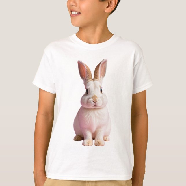 Adorable Bunny Design Charming Rabbit Artwork T Shirt (Framsida)