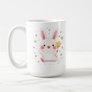 Adorable Bunny Star Mug Kawaii Animal Coffee Cup Kaffemugg