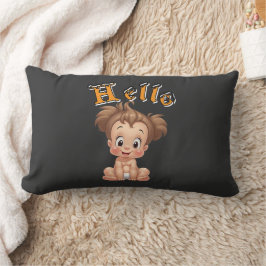 Adorable Cartoon Baby Sitting Cheerfully with Cute Lumbarkudde
