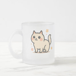  Adorable Cartoon Kitty Gift for Cat Lovers Frostad Glasmugg