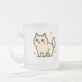  Adorable Cartoon Kitty Gift for Cat Lovers Frostad Glasmugg