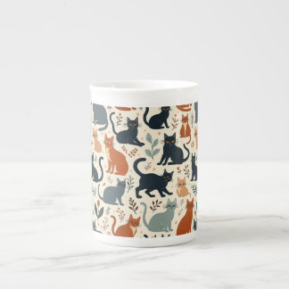 Adorable Cat Character Mug Benporslin Mugg