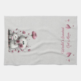 Adorable Cats Meow Kitchen Towel Kökshandduk