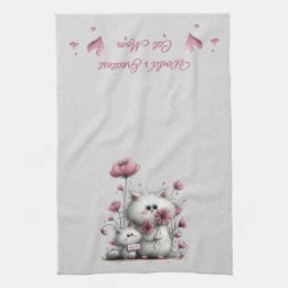 Adorable Cats Meow Kitchen Towel Kökshandduk