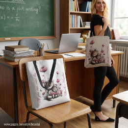 Adorable Cats Teacher Tote Tygkasse