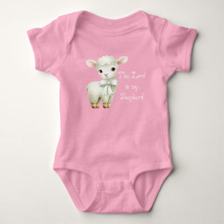 Adorable Christian Lamb Foral Balloon Scripture T Shirt