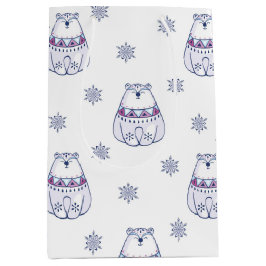 Adorable Christmas Gift Bags with Polar Bears