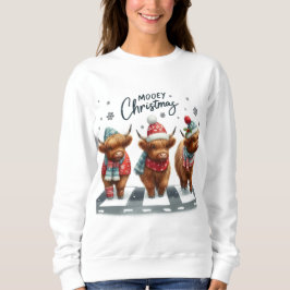 ADORABLE CHRISTMAS HOLIDAY HIGHLAND COWS T SHIRT