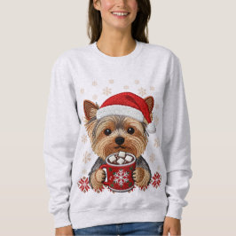 Adorable Christmas Yorkshire Terrier T Shirt