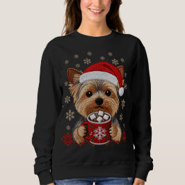 Adorable Christmas Yorkshire Terrier T Shirt